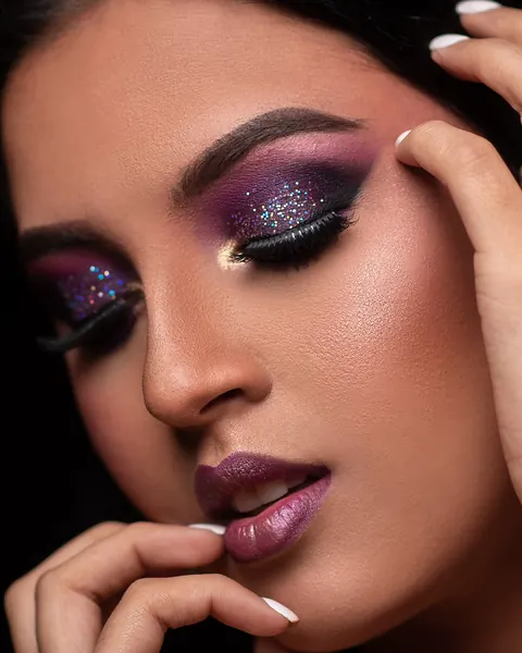 Beauty close up dramatic glitter, Mauritius